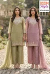 1624 By Ossm Style Salsa Beads Work Kurtis Set Size Combo 